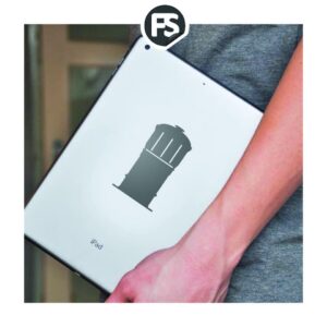 Watertorensticker Grijs